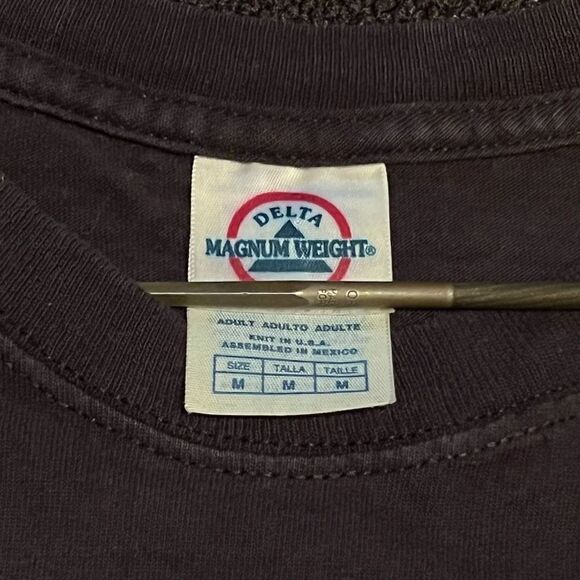 Buck Wear ‘The Bass Fell Off!’ Front & Back Black Graphic Tee Shirt / Size M - Picture 5 of 5